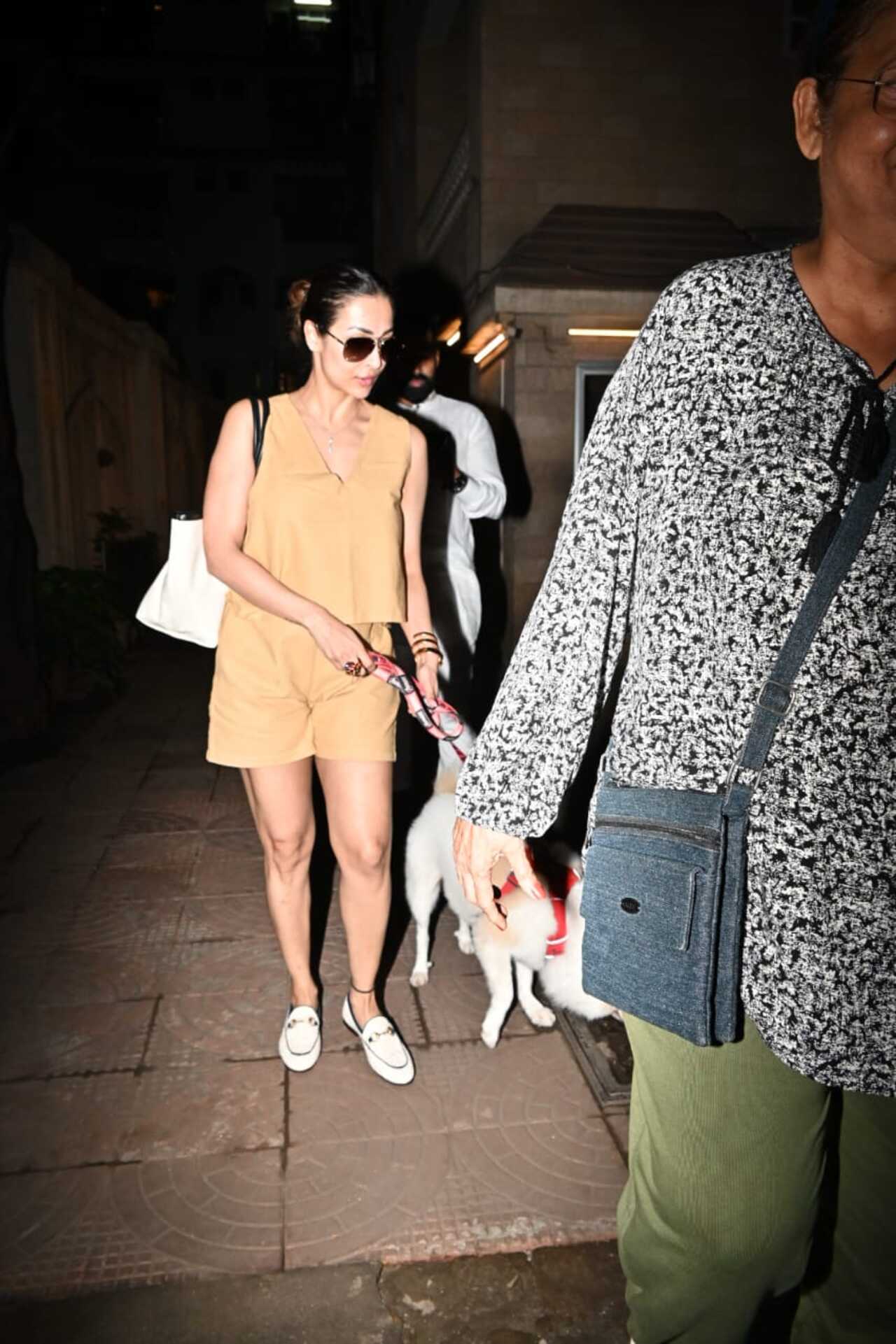 Malaika Arora visited her mother this evening